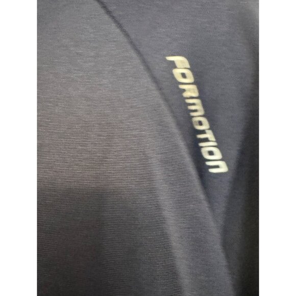 Adidas ClimaCool Polo Shirt Mens M Polyester Navy Solid Short Sleeve 3-Button Co - Picture 3 of 6